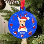 decoration-noel-chien-personnalisé-bleu