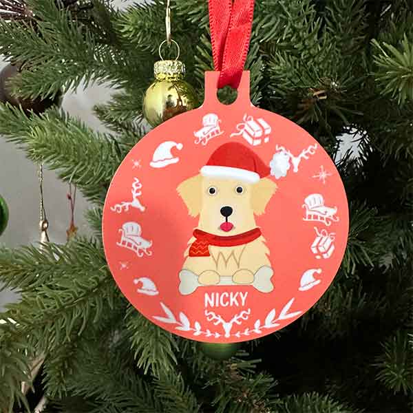 decoration-noel-chien-personnalise-rose