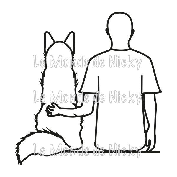 Tee-shirt Maitre et chien