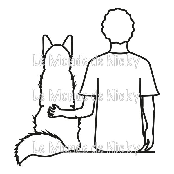 Tee-shirt Maitre et chien