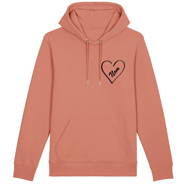 Hoodie coeur personnalisé