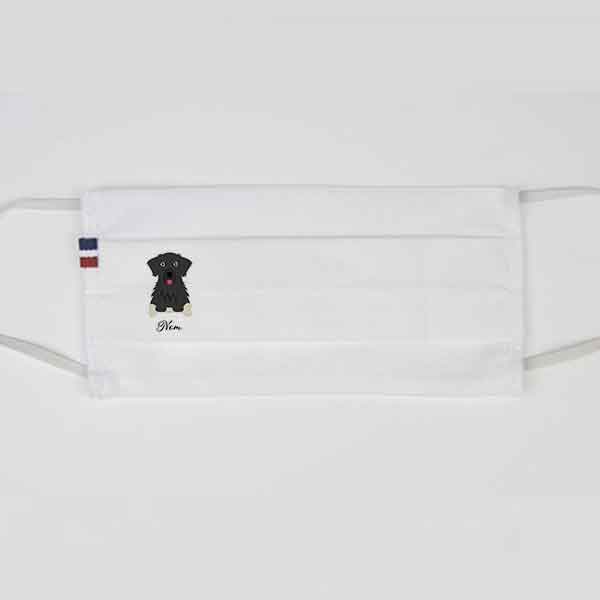 masque-chien-flat-coated-retriever