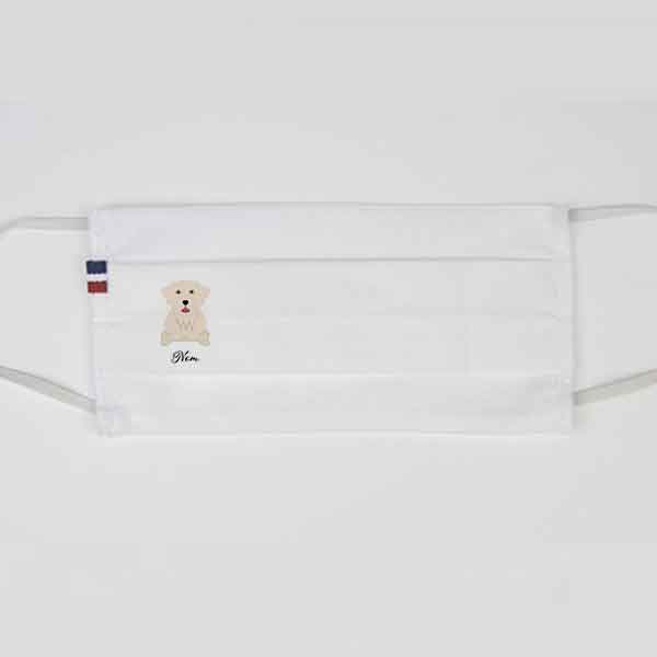 masque-chien-golden-retriever-blanc