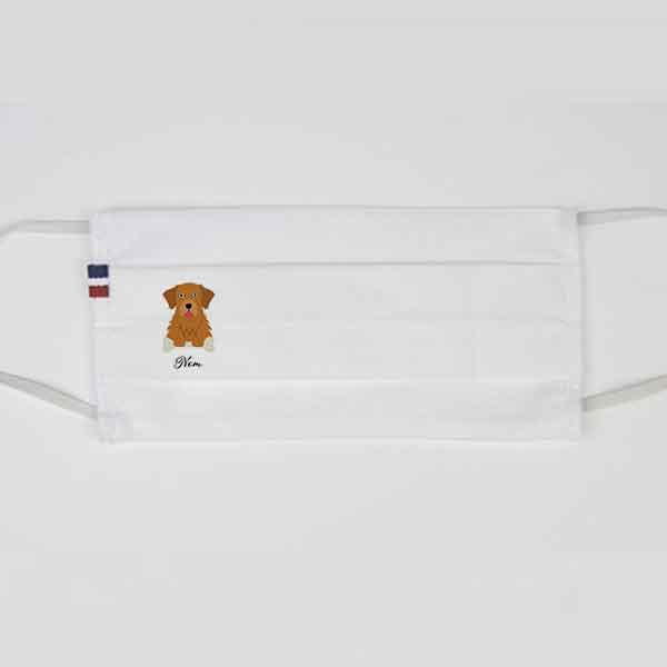 masque-chien-golden-retriever-doré-foncé