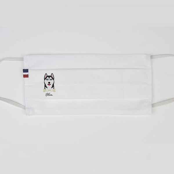 masque-chien-husky-noir-et-blanc