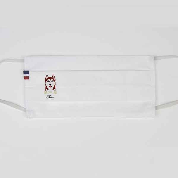 masque-chien-husky-rouge-et-blanc