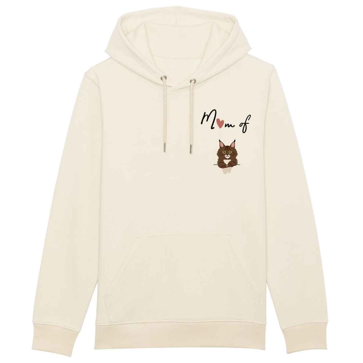 Hoodie mom of cat-main-coon