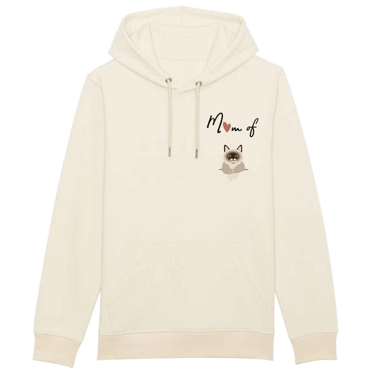 Hoodie mom of cat-sacré-de-birmanie