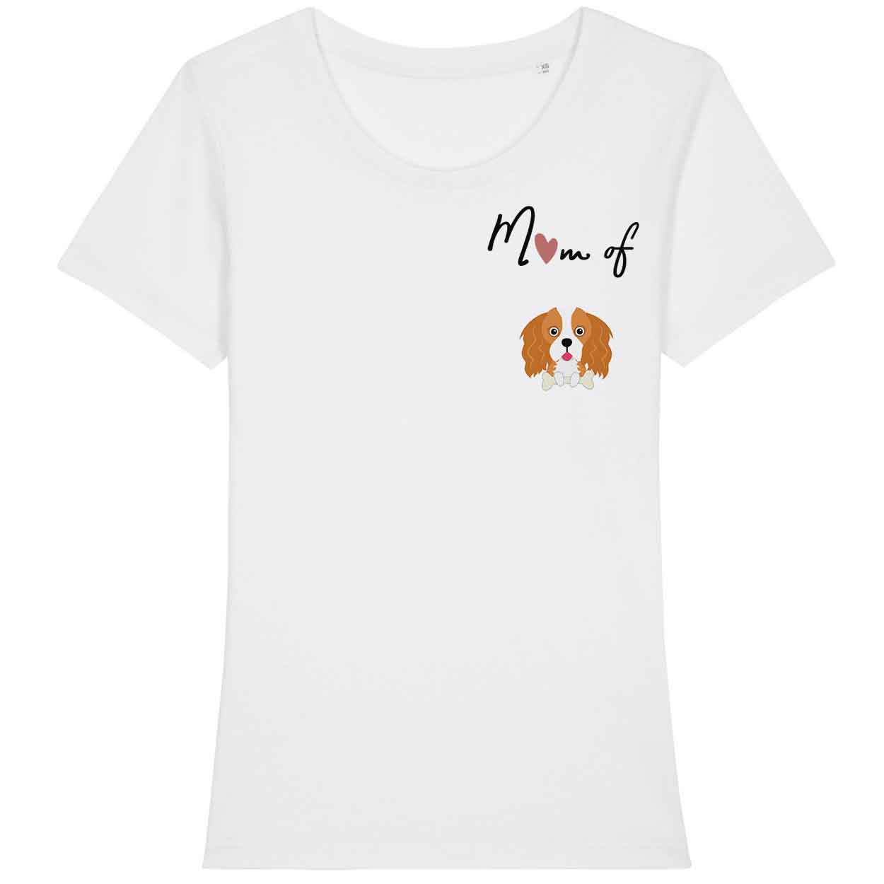 tee-shirt-mom-of-dog-Cavalierkingcharlesfauveetblanc