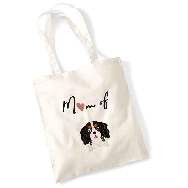 tote bag-mom-of-dog-Cavalierkingcharlesnoiretfeu