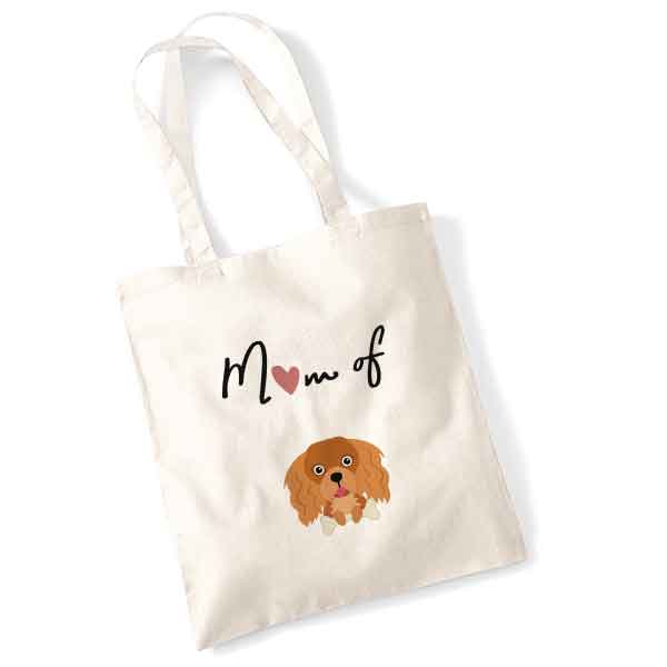 tote bag-mom-of-dog-Cavalierkingcharlesruby