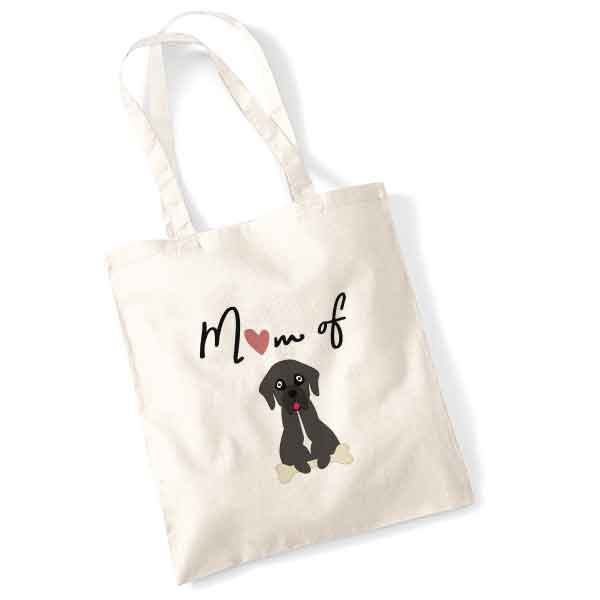 tote bag-mom-of-dog-dogue-allemand-noir