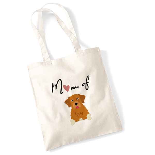 tote bag-mom-of-dog-golden-retriever-dore-fonce