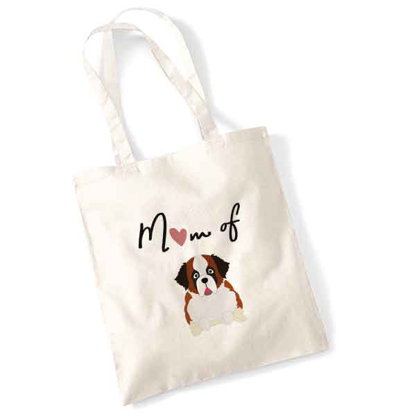 tote bag-mom-of-dog-saint-bernard