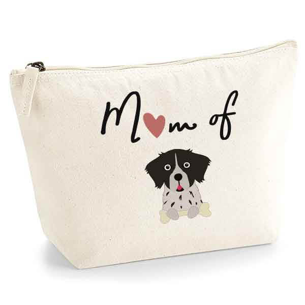 mockup-mom-of-trousse-dog-Epagneul-noir-et-blanc