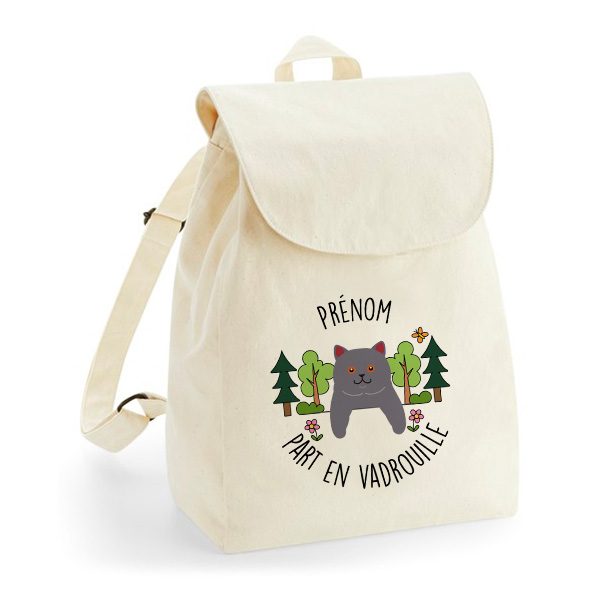 Sac à Dos Chat Personnalisé