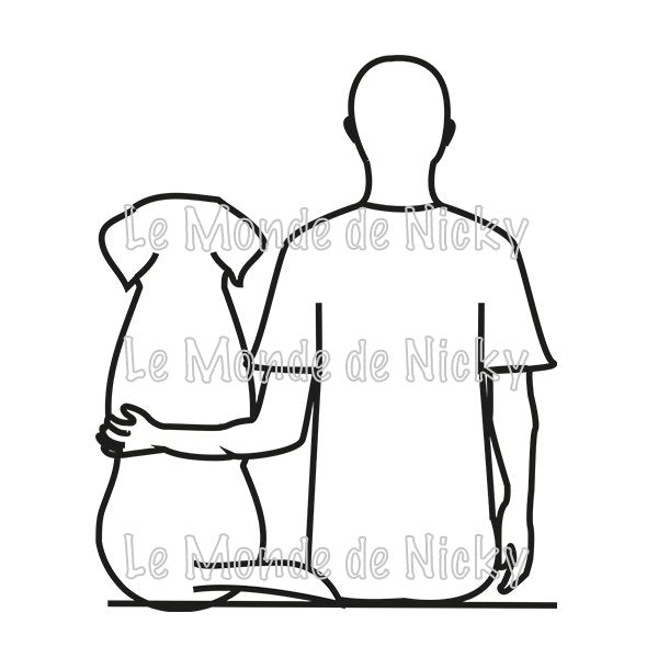 Tee-shirt Maitre et chien