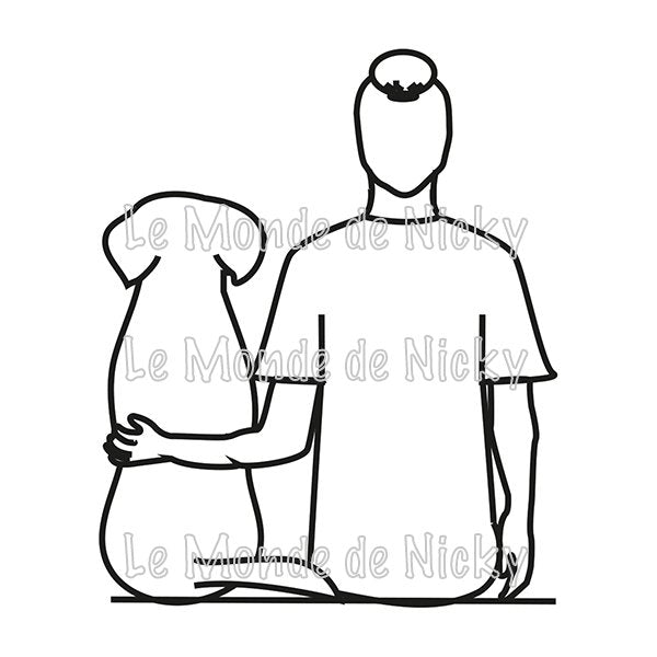 Tee-shirt Maitre et chien