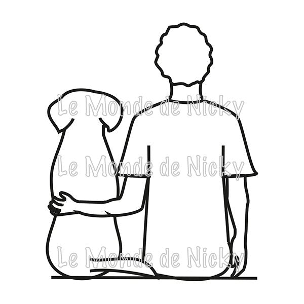 Tee-shirt Maitre et chien