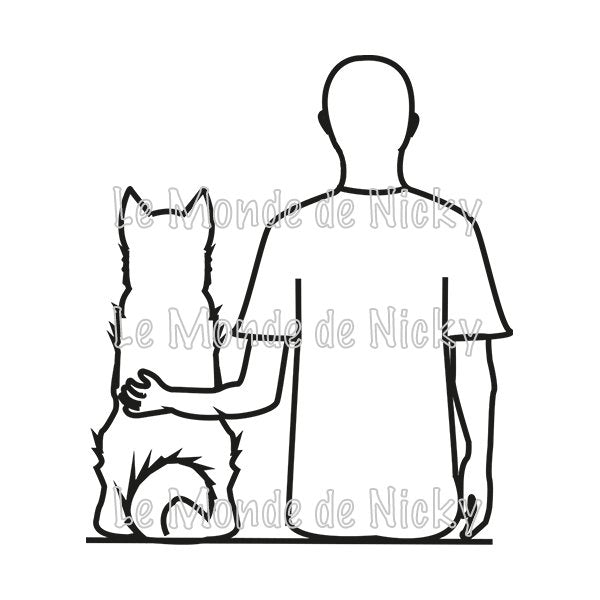 Tee-shirt Maitre et chien