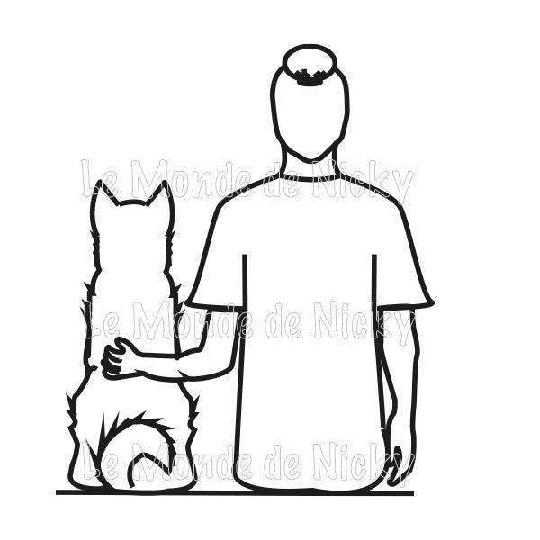 Tee-shirt Maitre et chien