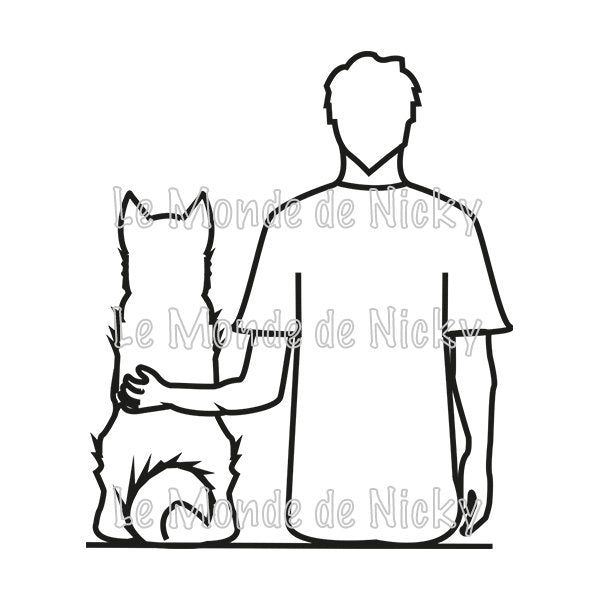 Tee-shirt Maitre et chien