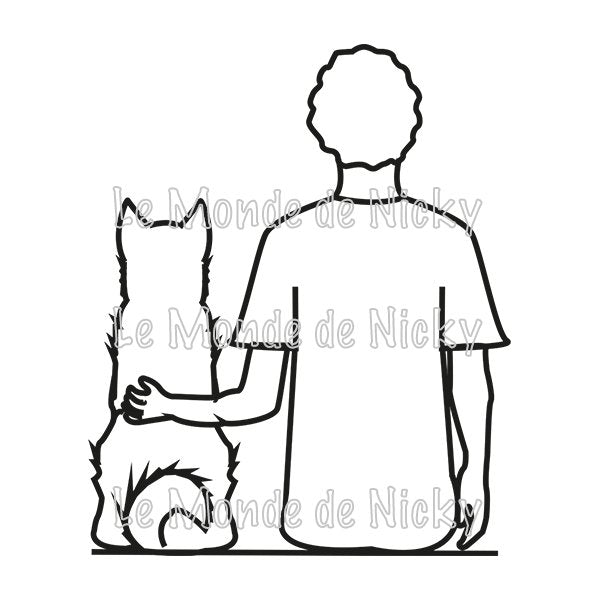 Tee-shirt Maitre et chien