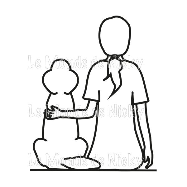 Tee-shirt Maitresse et chien