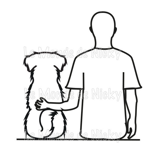 Tee-shirt Maitre et chien