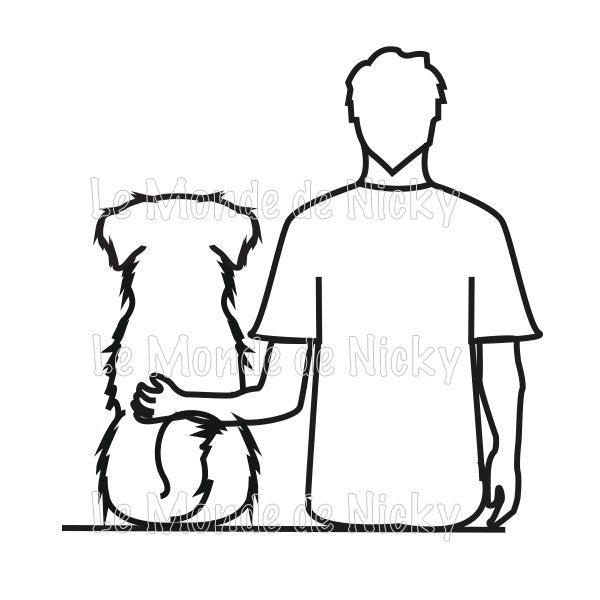Tee-shirt Maitre et chien