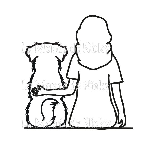 Tee-shirt Maitresse et chien