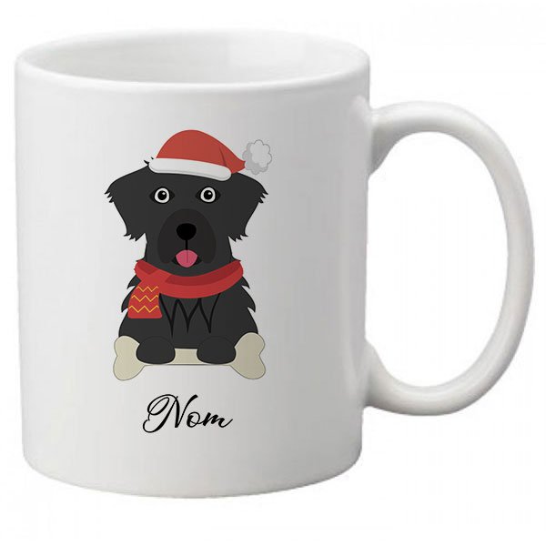 mug-chien-noel-flat-coated-retriever