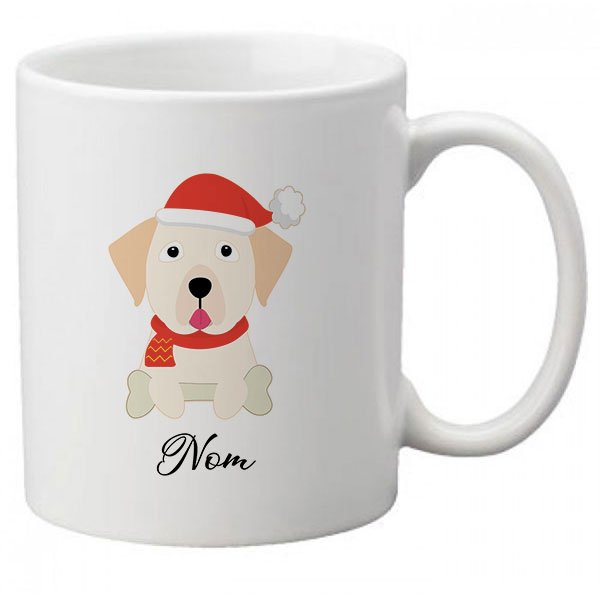 mug-chien-noel-labrador-jaune