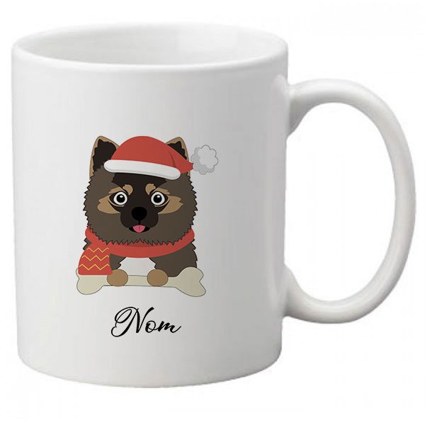 mug-chien-noel-spitz-gris-loup