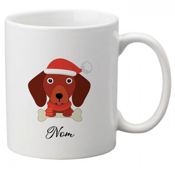 mug-chien-noel-teckel-fauve