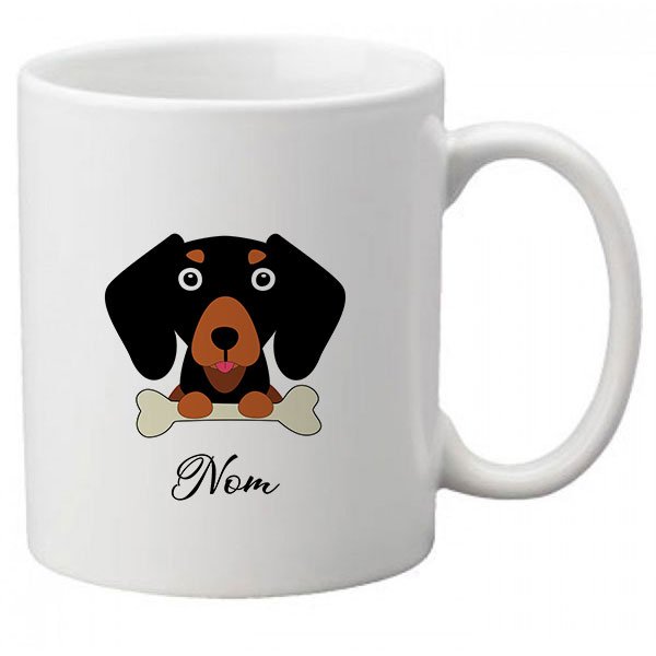 mug-chien-teckel-noir-et-fauve