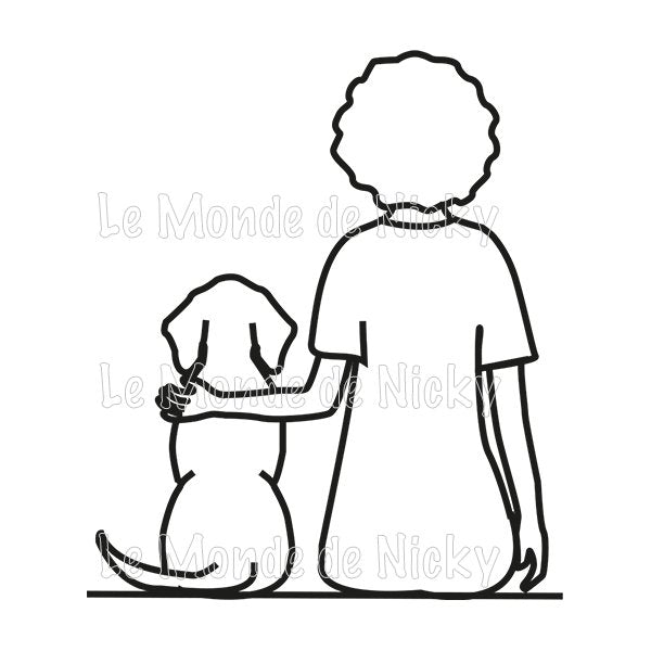 Tee-shirt Maitresse et chien