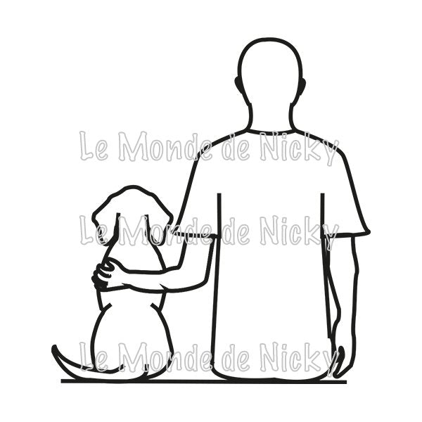 Tee-shirt Maitre et chien