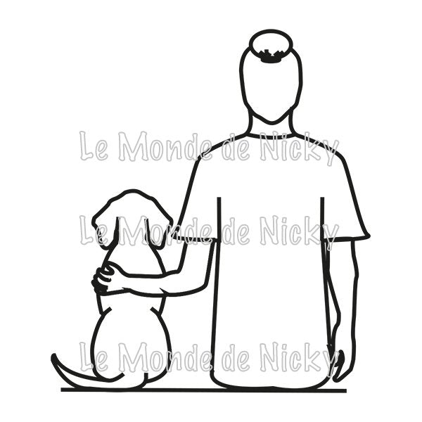 Tee-shirt Maitre et chien