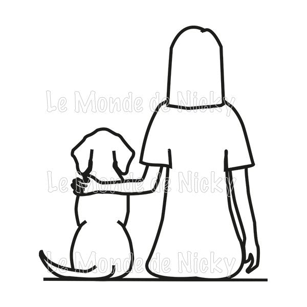 Tee-shirt Maitresse et chien