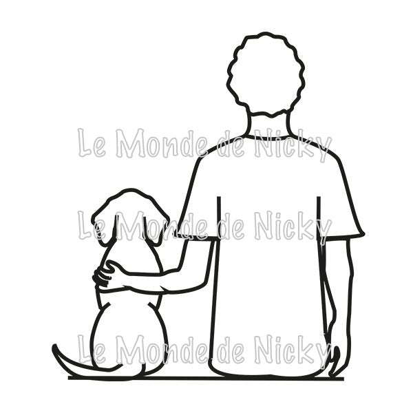 Tee-shirt Maitre et chien