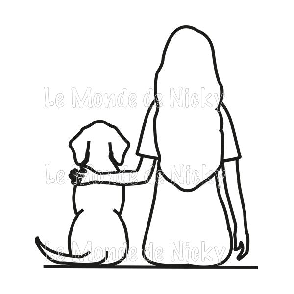 Tee-shirt Maitresse et chien
