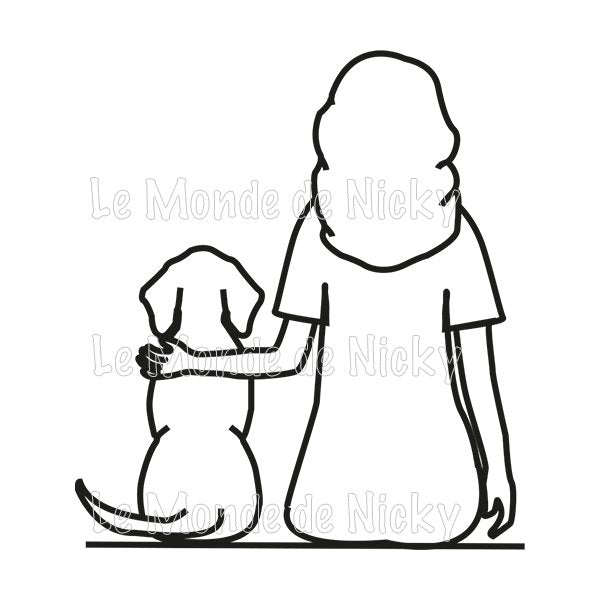 Tee-shirt Maitresse et chien