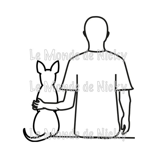 Tee-shirt Maitre et chien