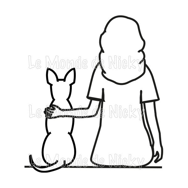 Hoodie Maitresse et chien