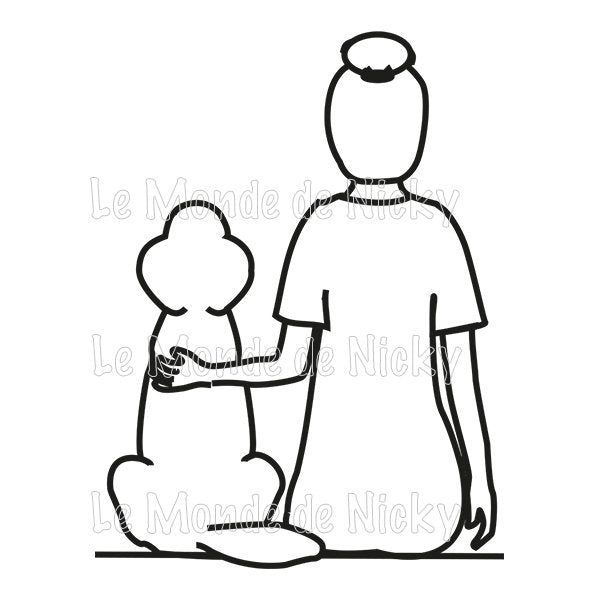 Tee-shirt Maitresse et chien