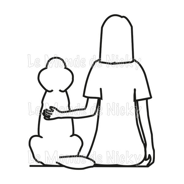 Tee-shirt Maitresse et chien
