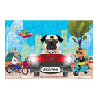 Puzzle chien Voiture