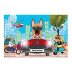 Puzzle chien Voiture