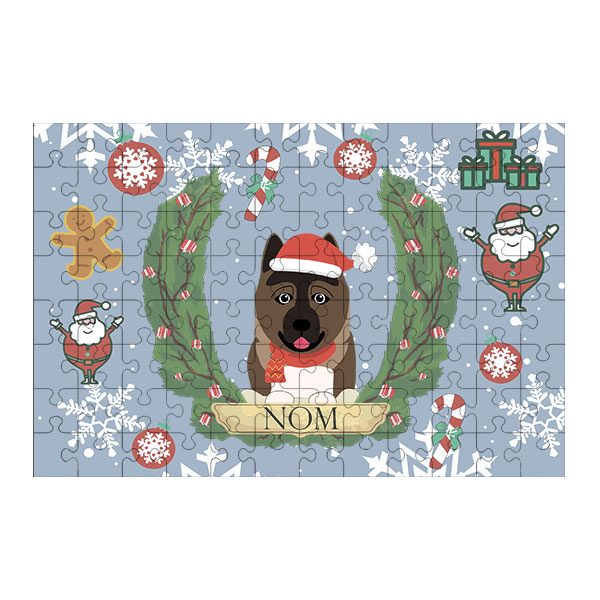 Puzzle chien noël